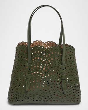 Mina 25 Tote Bag in Vienne Wave Perforated Leather