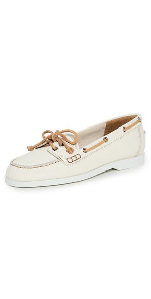 ATP Atelier Nesso Boat Shoes Bianco/Contrast Stitch 37