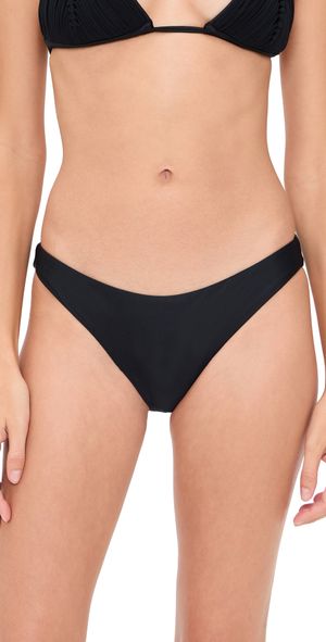 PQ Swim Basic Ruched Bikini Bottoms Midnight S