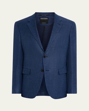 Men's Prince of Wales Crossover Sport Coat