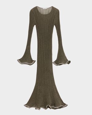 Chessie Embellished Knit Midi Dress