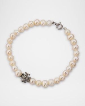 Moondance Pearl and Pavé Bracelet