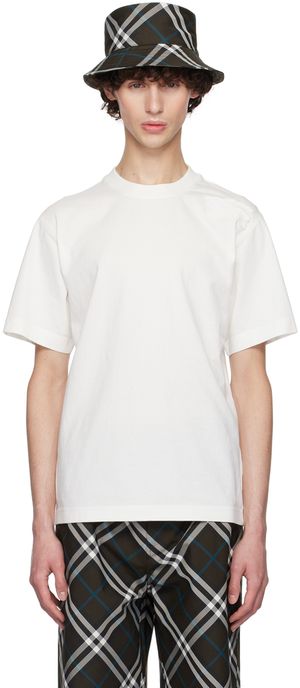 Burberry White Cotton T-Shirt