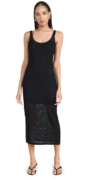 STAUD Jessica Knit Dress Black S