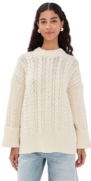CO Oversized Crewneck Sweater Ivory M/L