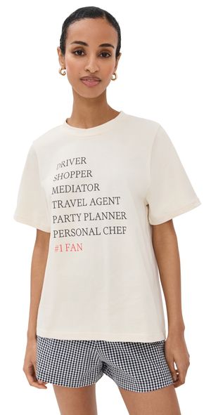 LE BOP Caregiver Tee Ecru L