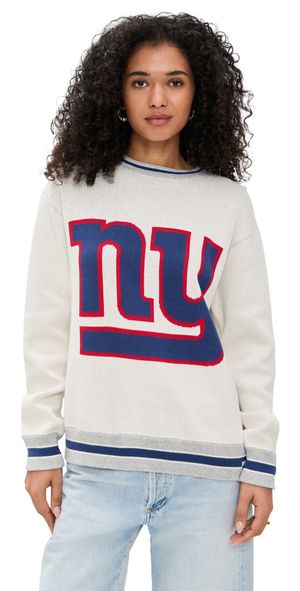 Terez NY Giants Crewneck Sweater NY Giants Sugar Swizzle/Blue M