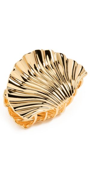 LELET NY Glossy Shell Claw Clip Gold One Size