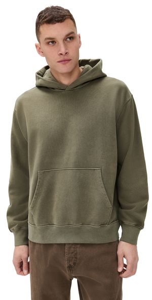 Madewell The McCarren Midweight Hoodie Sweatshirt Raw Umber L