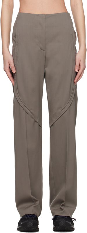Kiko Kostadinov Gray Seneca Tailored Trousers