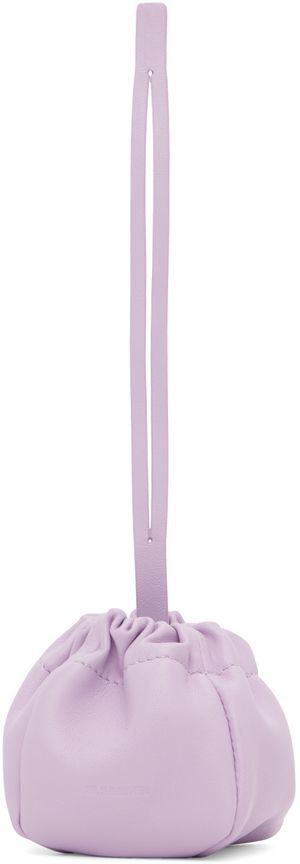 Jil Sander Purple Ripple Coin Pouch