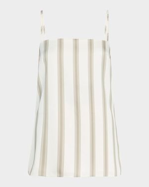 Fable Striped Satin Top