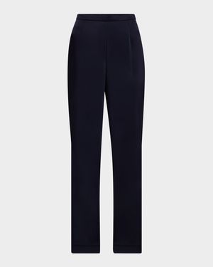 Kate Satin Wide-Leg Pants