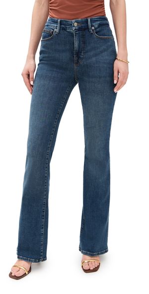 Good American Good Legs Flare Jeans Blue004 8