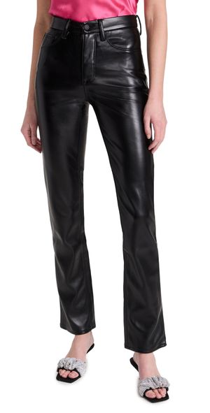 Good American Leather Good Icon Jeans Black001 24