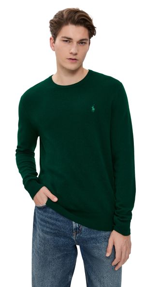 Polo Ralph Lauren Original Label Lux Merino Crewneck Sweater Moss Agate L