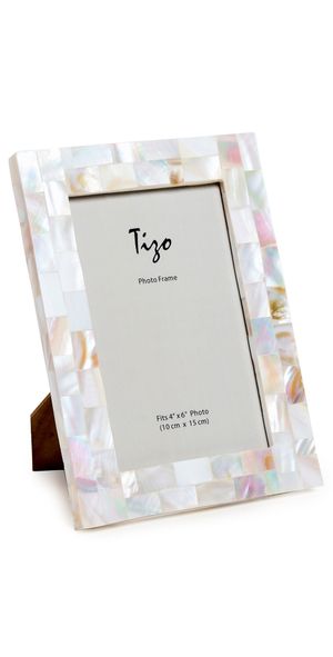 Tizo Design Photo Frame 4x6 Mother of Pearl White One Size