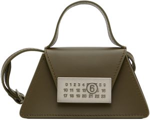 MM6 Maison Margiela Khaki Numeric Mini Crossbody Bag