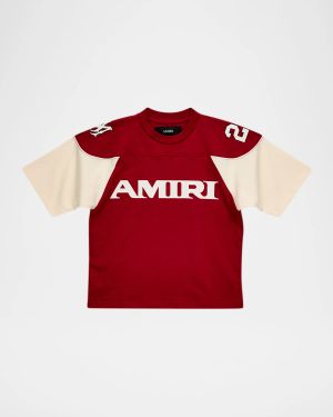 Kid's Amiri Sport Short-Sleeve Cotton T-Shirt, Size 4-12