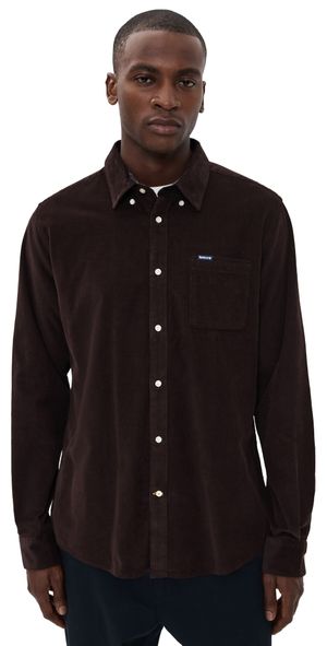 Barbour Barbour Ramsey Tailored Cord Shirt Dark Oak XL