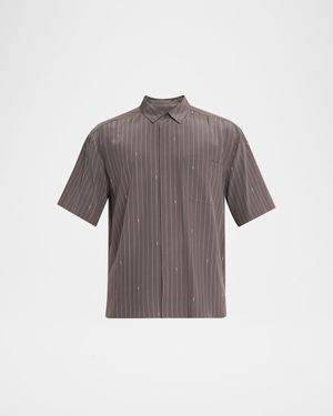 Men's Cassandre Short-Sleeved Button-Front Shirt