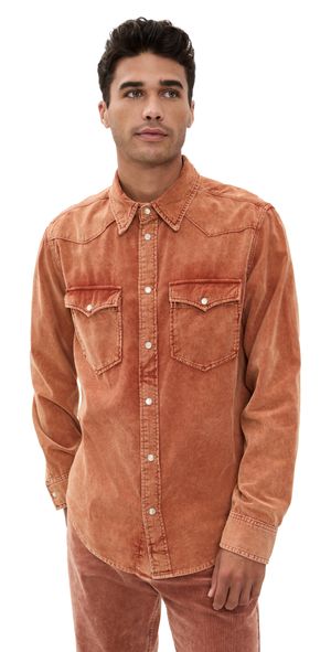 Isabel Marant Vasco Corduroy Shirt Rust M