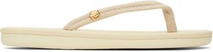 Ancient Greek Sandals Beige Saionara Rope Flip-Flops