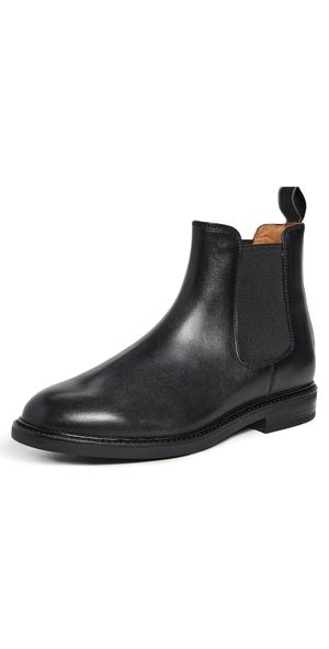 Polo Ralph Lauren Asher Leather Chelsea Boots Black 9.5