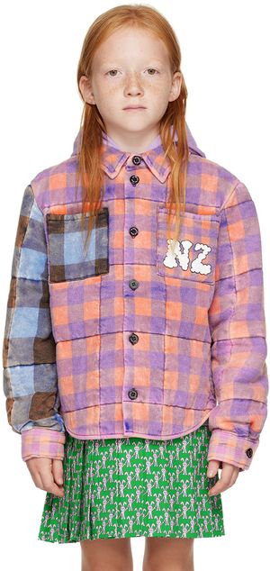 NZKidzzz Kids Orange & Purple Padded Jacket