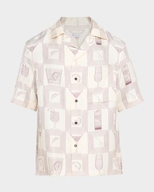 Men's Federico Twill Short-Sleeve Shirt