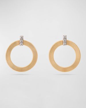Masai 18k Gold Circular Diamond-Post Earrings