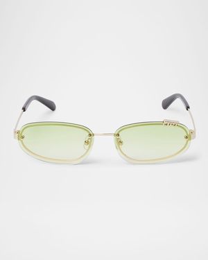 Miami Metal Oval Sunglasses