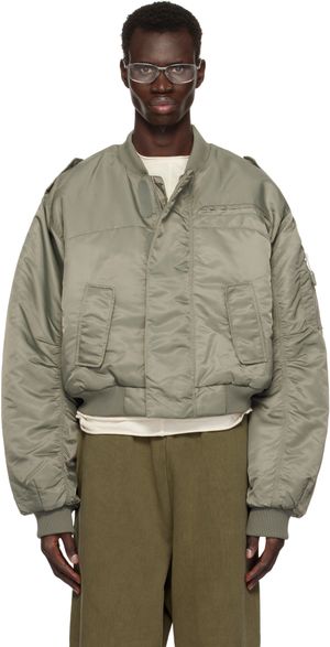 Entire Studios Green A-2 Bomber Jacket