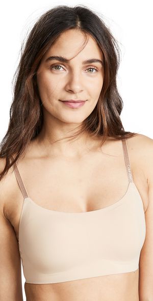 Calvin Klein Underwear Invisibles Adjustable Strap Bralette Black L