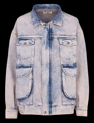 Cotelac - Veste en jean oversize en coton - Taille 4 - Bleu