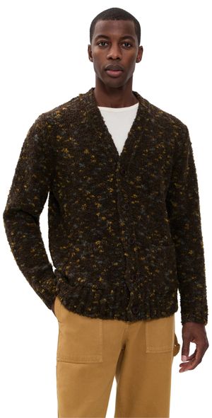 Far Afield Buckley Boucle Cardigan Brown/Multi S