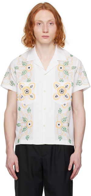 Bode White Buttercup Shirt