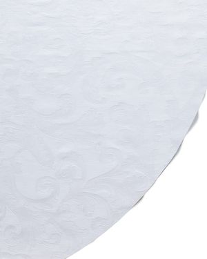 Acanthus Jacquard Round Tablecloth, 90"Dia
