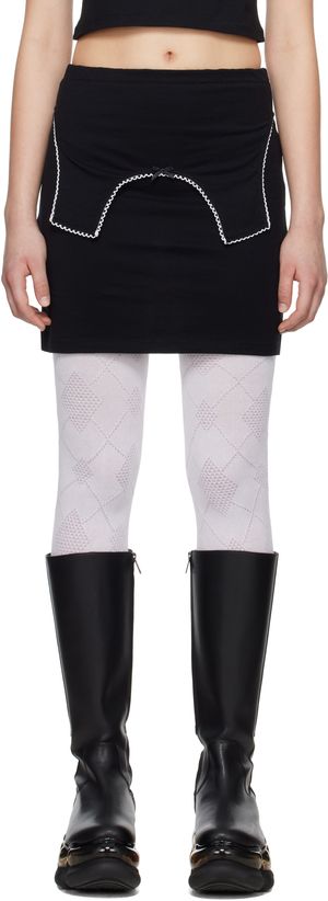 I'm Sorry by Petra Collins SSENSE Exclusive Black JennyFax Edition Sister Miniskirt