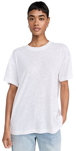 perfectwhitetee Faith Linen Tee Natural S
