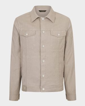Men's Button-Front Trucker Jacket