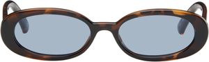 Le Specs SSENSE Exclusive Brown 'Outta Love' Sunglasses