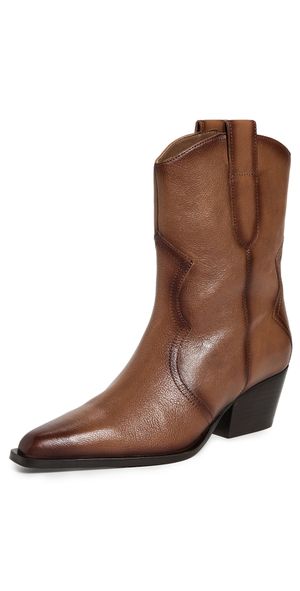 Free People Cat Nap Cowboy Boots SADDLE LEATHER 8.5