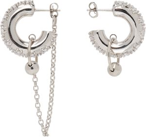 Justine Clenquet Silver Penny Earrings