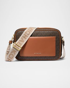 Maeve Large Pocket Signature Logo Crossbody Bag