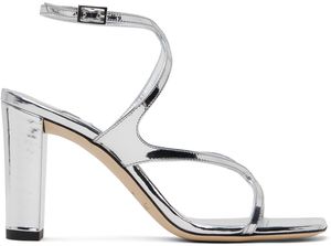 Jimmy Choo Silver Azie 85 Heeled Sandals