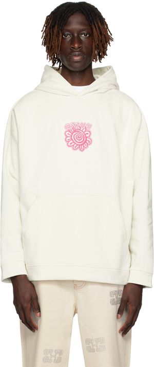 GANNI Off-White Isoli Flower Hoodie