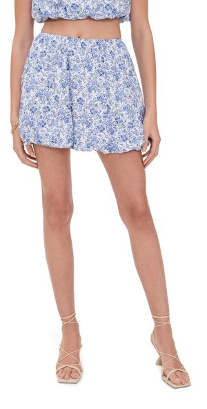 MINKPINK Evelyn Bubble Skirt Blue Floral XXL