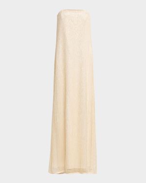 Carolyns Embellished Strapless Gown