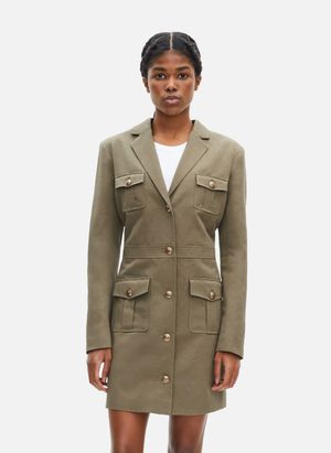 The Kooples - Robe style officier - Taille 40 - Vert